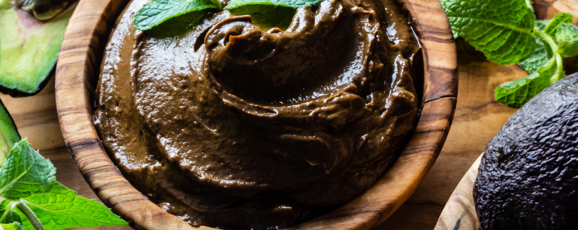 Photo of avocado chocolate mousse